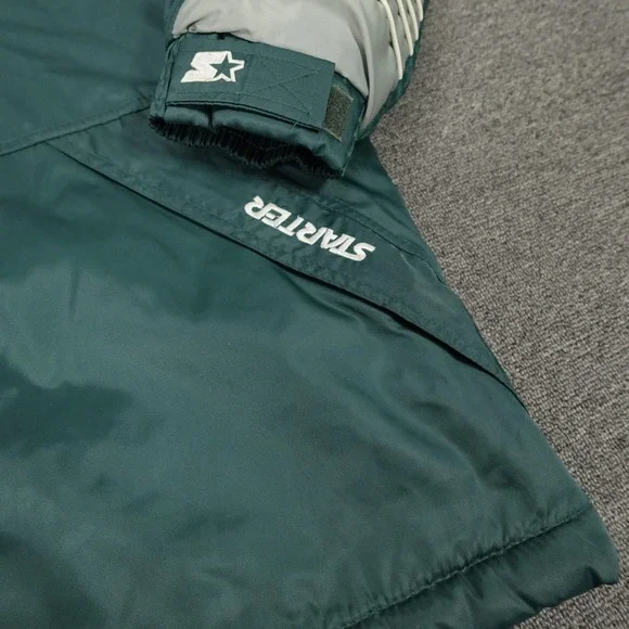 Vintage Philadelphia Eagles Jacket Mens Large Green NFL Football Starter 90s